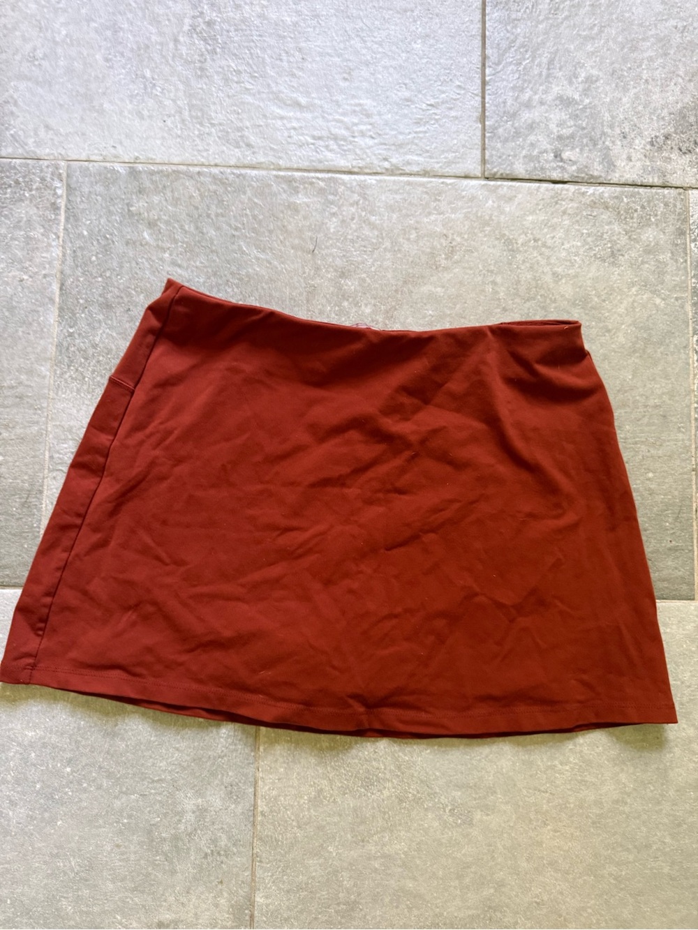 CALIA by Carrie Underwood Rust Red Mini Skirt